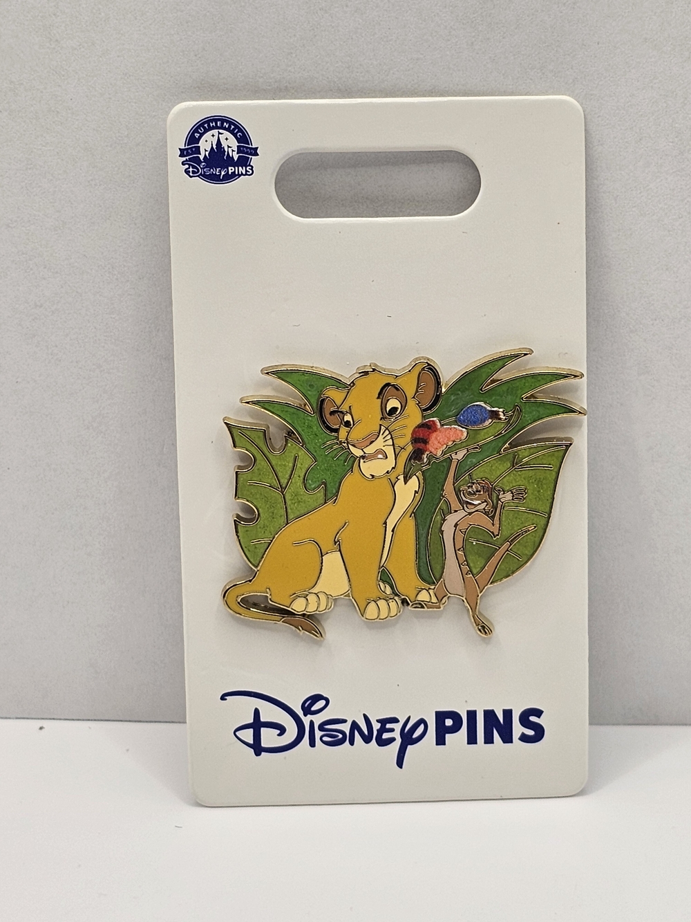 The Disney Parks The Lion King Simba & Timon Single Pin, New, Carded